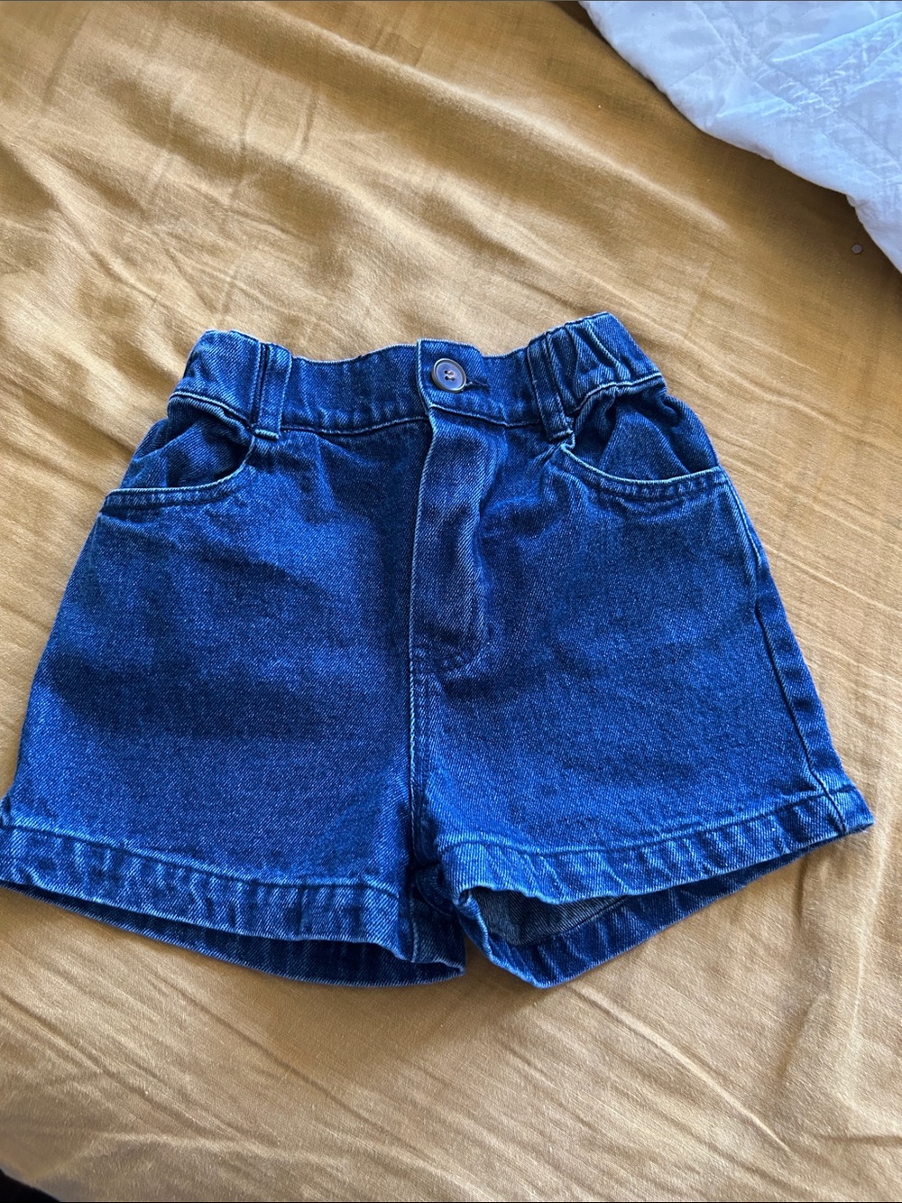 Classic Blue Denim Girls' Shorts